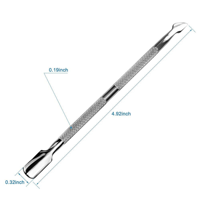 [Australia] - HIFAU 2PCS Premium Cuticle Pusher and Cutter, Manicure Tools Set for Fingernail and Toenail 