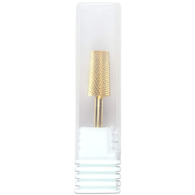 [Australia] - Pana Professional USA Gold TAPERED Barrel Bit Nail Drill (Grit: EXTRA FINE - XF) 3/32" Shank Size 