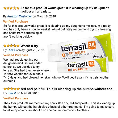 [Australia] - Molluscum Contagiosum Treatment with Thuja - terrasil IPL Relief, Pain Free, Formulated for Children’s Sensitive Skin Natural Ointment for Treating Molluscum Bumps, Itch - 14gm tube 