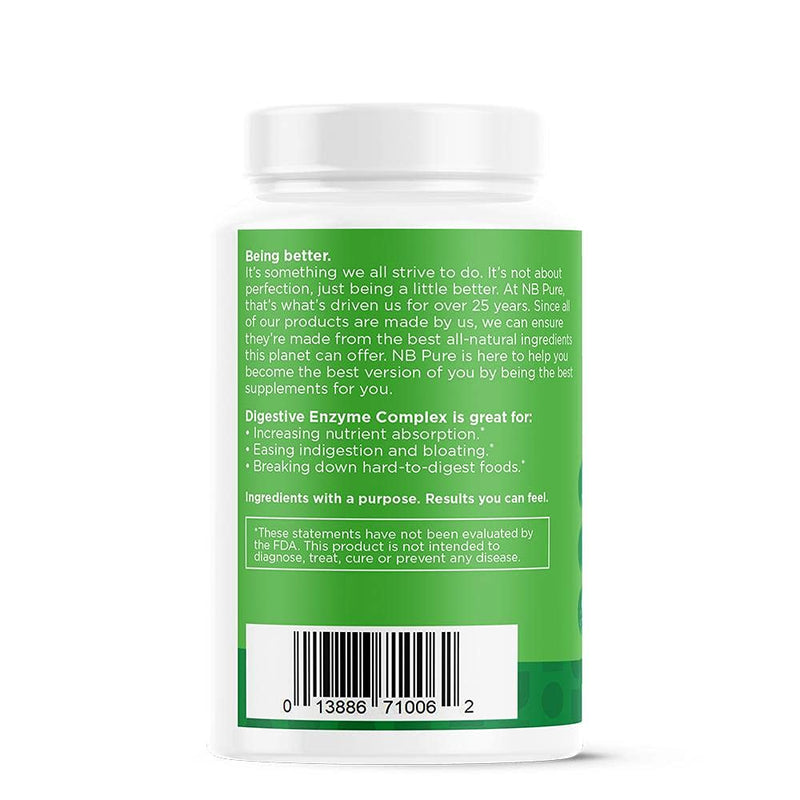 [Australia] - nbpure Digestive Enzyme Complex Vegetarian Capsules, 90 Count 
