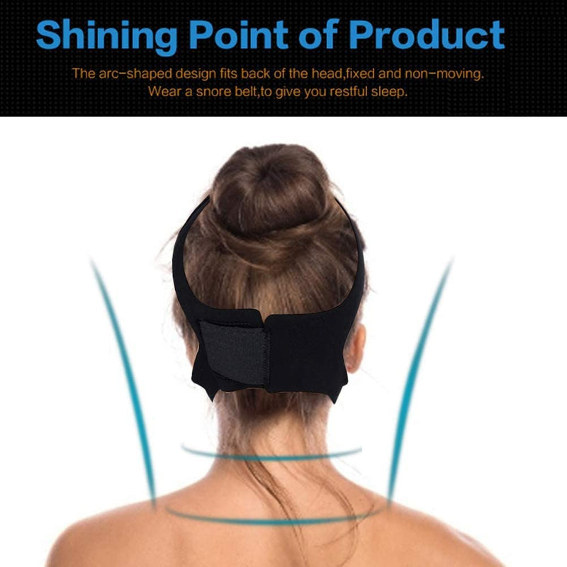 [Australia] - Stop Snoring Chin Strap Anti, Snore Reducing AidsChin StrapsSnore Belt Apnea Jaw Support Solution Sleep 