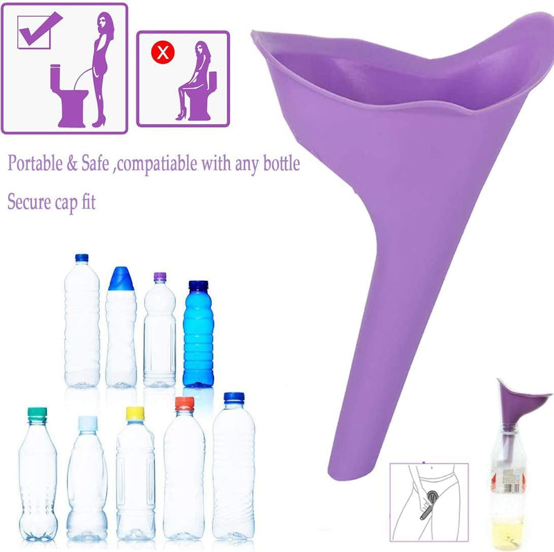 [Australia] - 2 PCS Portable Toilets Ladies Female Urinal Female Urination Device Standing up Pee Reusable Women Pee Funnel Portable Urinal for Travel Camping Toilet Outdoor 