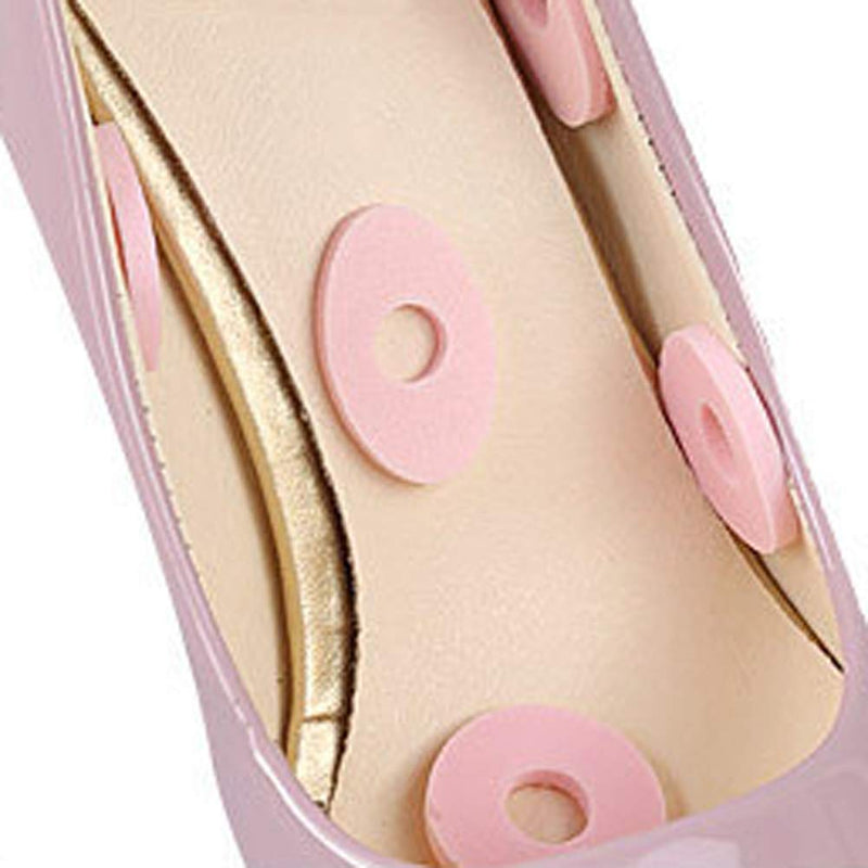 [Australia] - 36 Pieces Oval Foam Callus Cushion Self Adhesive Soft Foam Callus Cushions Toe Pads Corn Protector Callus Cushions for Pain Relief Feet Toes, Pink 
