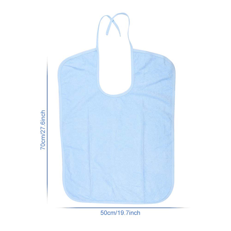 [Australia] - Professional Adult Bib, Elderly Waterproof Bib, Adult Mealtime Saliva Towel + Dining Apron Clothes Protector for Women & Men - Protect Clothes Tidy 50*70 1# 