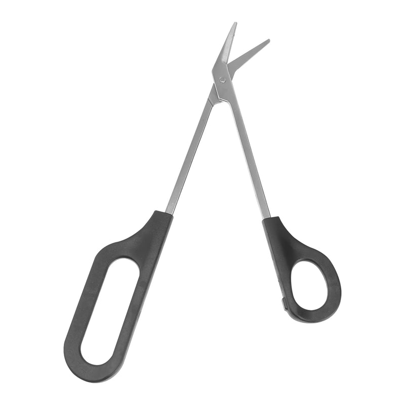 [Australia] - Minkissy Long Handled Toenail Scissors and Clipper Easy Cuticle Scissor for Thick Toe Nails Men Women Elderly (Black) 