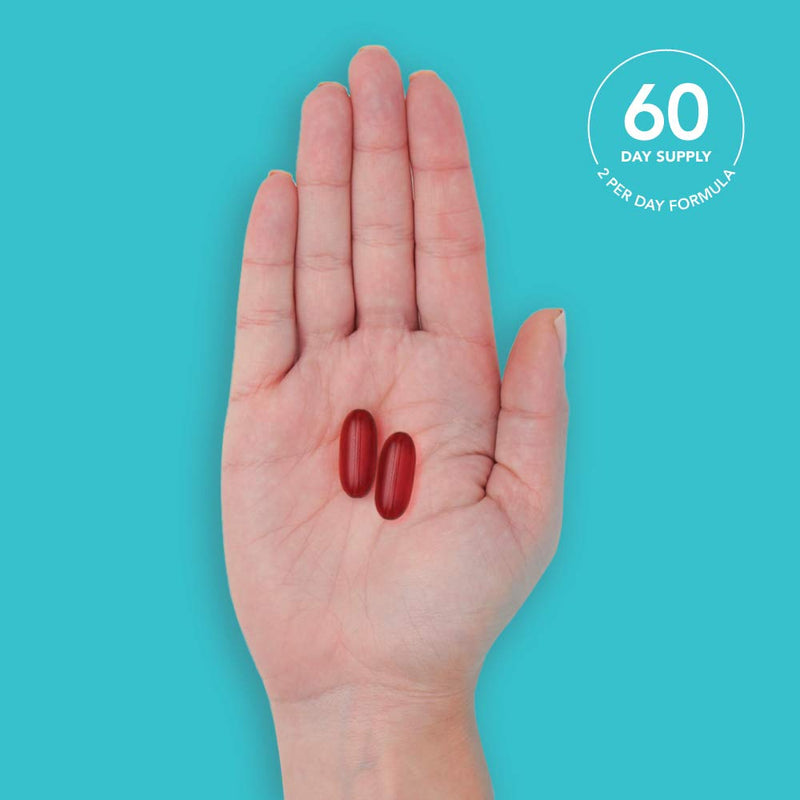 [Australia] - Total Omega-3 Fish Oil from Wild Sockeye Salmon, Alaskan Pollock, Antarctic Krill Oil, Astaxanthin + Phospholipids & Wax Esters for Better Absorption | 960mg of EPA & DHA Fatty Acids (120 Softgels) 