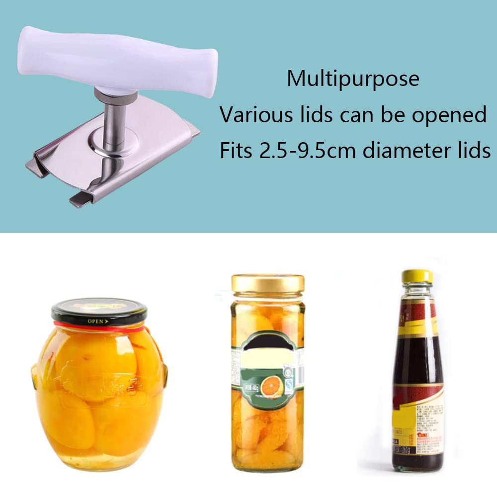 Jar Opener for Weak Hands, Lid Opener & Jar Gripper Open Sesame Tool, Bottle  & Jar Openers for Arthritic Hands & Seniors