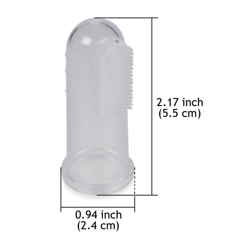 [Australia] - edealing Soft Safe Baby Toothbrush Kids Silicone Finger Toothbrush Gum Brush Clear Massage Pack Of 3 