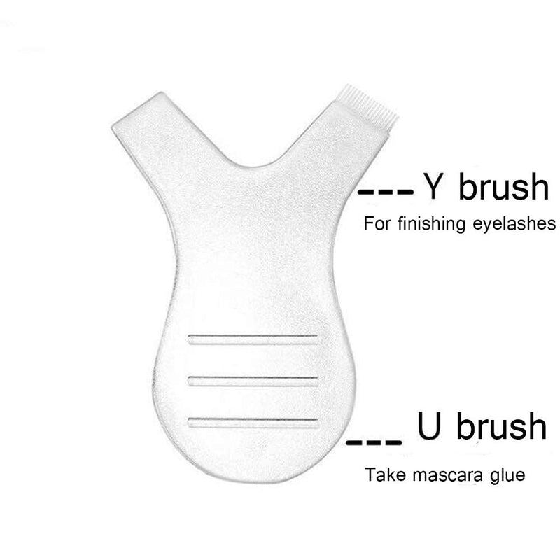 [Australia] - Mwellewm 10pcs Eyelash Extension Supplies,Grafting Eyelashes Lash Lift Brush Makeup Beauty Tool,Makeup Utensil Reusable Perm Mini Y Shape Eyelash Brush for Eyelash Extension Clean Up 
