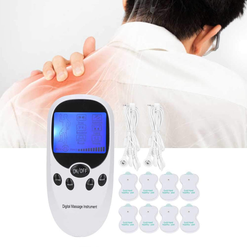 [Australia] - Dual Channel TENS Unit Muscle Stimulator Machine for Pain Relief, Digital Electronic Muscle Stimulator with 6 Massage Modes and 8 Pads Replacement, Tens Massager for Back, Neck, Muscle and Joint Pain 