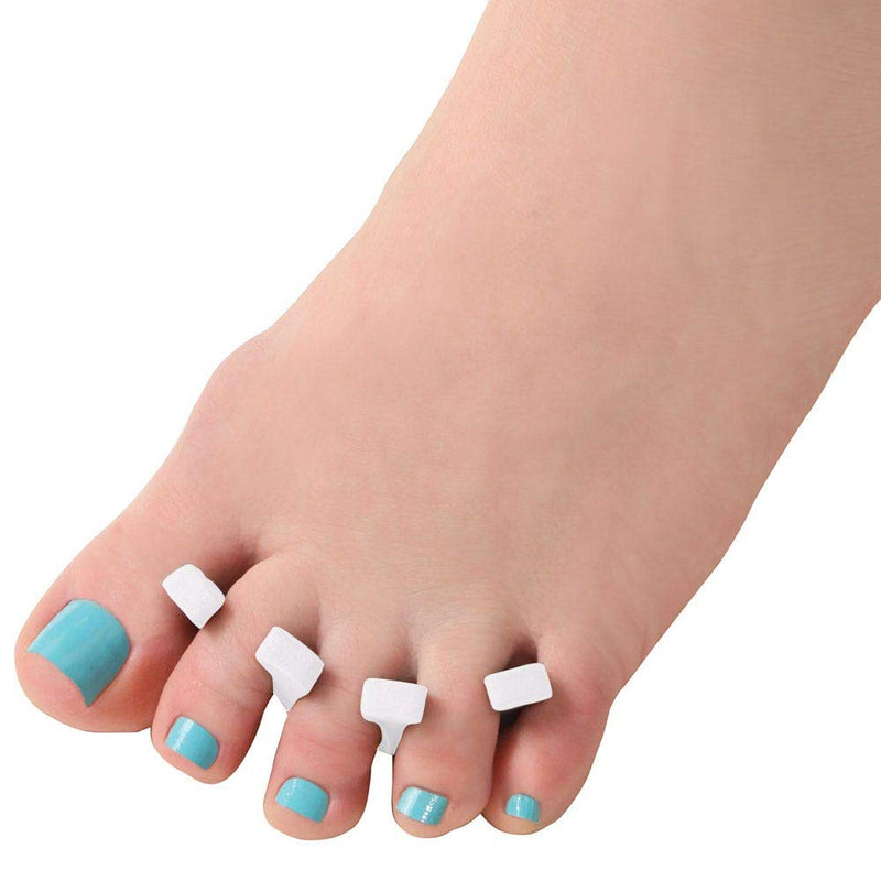 [Australia] - ForPro Comfy Toe Separators, Disposable Toe Separators for Pedicures, Individually-Wrapped, Soft and Flexible Foam, 1” W x 3.5” L, White, 100-Pairs 