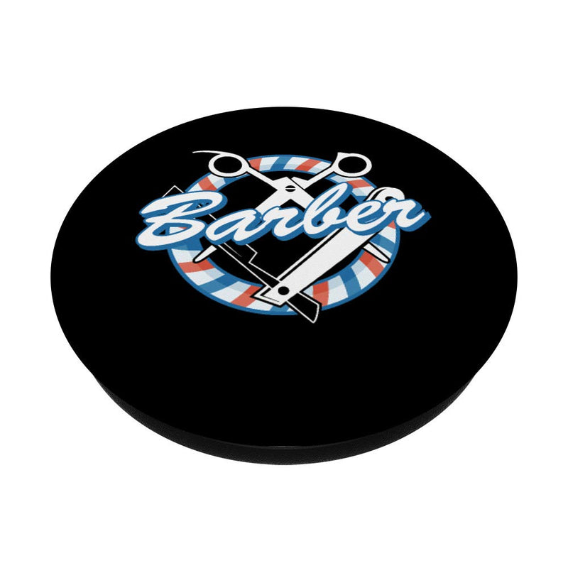 [Australia] - Barber Haircutter Barber Gift Professional Barber PopSockets PopGrip: Swappable Grip for Phones & Tablets Black 