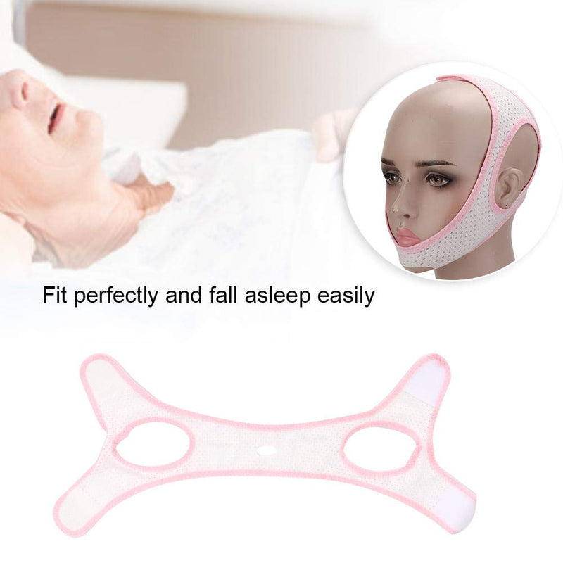 [Australia] - Anti-Snoring Chin Strap,Breathable Anti-Snoring Strap Anti-Snore Chin Strap Snore Reducing Aid for Children Adult Use for Snore Quiet Sleep Management Aid (White Triangular Strap) White Triangular Strap 