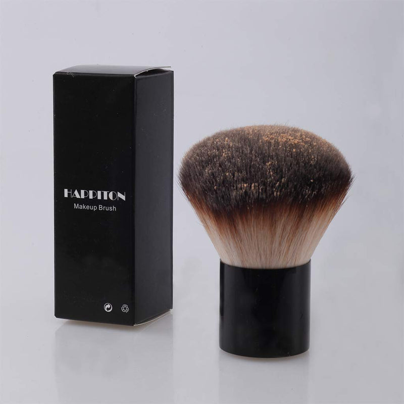 [Australia] - Kabuki Face Brush Foundation Brush for Powder Mineral Foundation Blending Blush Buffing Makeup Brush (Aluminum Handle) 