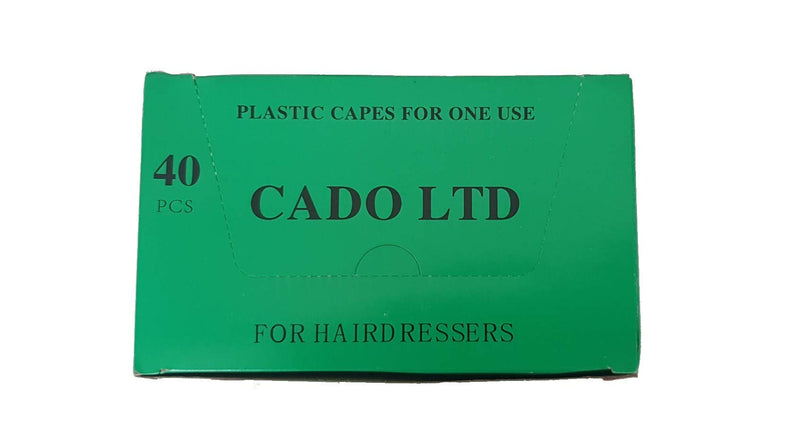 [Australia] - Haircut Disposable hairdressing plastic Cape Transparent (51.2 x 35.5 Inch / 130cm X 90cm) Hairdressing, Haircutting, Barber Tool P – box of 40 