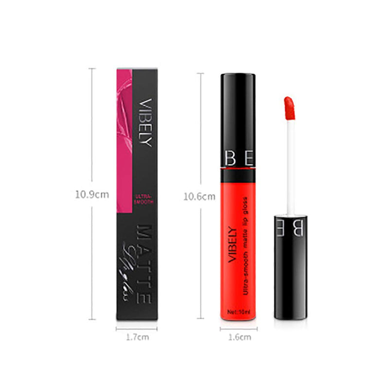 [Australia] - Eyret Matte Gothic Liquid Red Lipstick Smooth High Pigment Lip Gloss Long Lasting Waterproof 24 Hours Lip Color Professional Makeup Lipsticks for Women and Girls Pack of 1 Red10# 