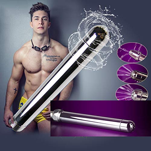 [Australia] - Shower Enema Douche Attachments Aluminium 3 Shower Head Water Nozzle Anal Rinse Vaginal Cleaning Kit Cleaner + Velvet Carry Bag 