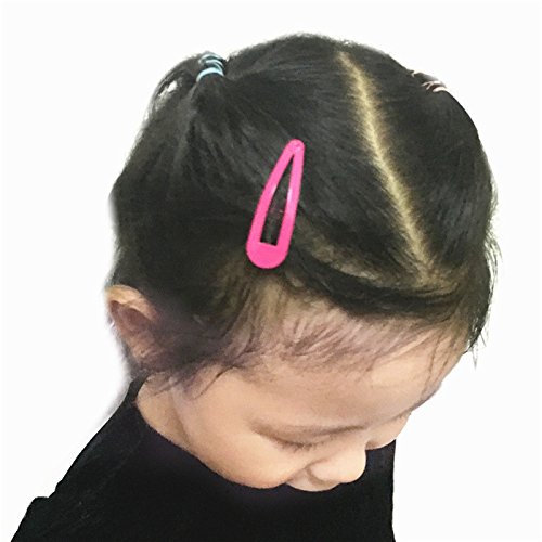 [Australia] - Candy Color 2 Inch Metal Snap Hair Clips Kids Barrettes Girls' Hair Accessories (100 Clips) 100 Clips 