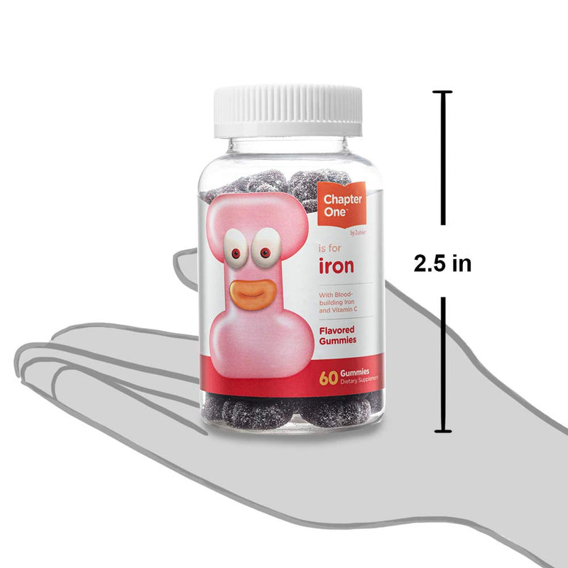 [Australia] - Chapter One Iron Gummies, Iron with Vitamin C, Kosher, 60 Flavored Gummies 