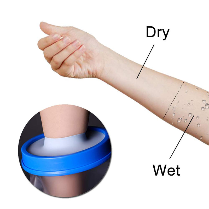[Australia] - DESTRIC Waterproof Arm Cast Wound Cover for Shower Bath,Plaster Bandage Protector Watertight for Broken Arms Wrists Bones Hands, Burns, Tattoos Half arm1 