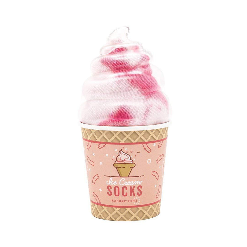 [Australia] - Novelty Ice Cream Socks Raspberry Ripple 