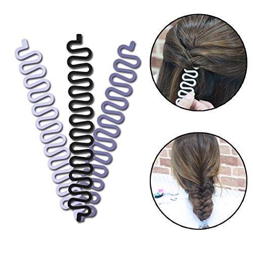 [Australia] - 90 pcs Hair Styling Set, Hair Design Styling Tools Accessories DIY Hair Accessories Hair Modelling Tool Kit Hairdresser Kit Set Magic Simple Fast Spiral Hair Braid (BBB) BBB 