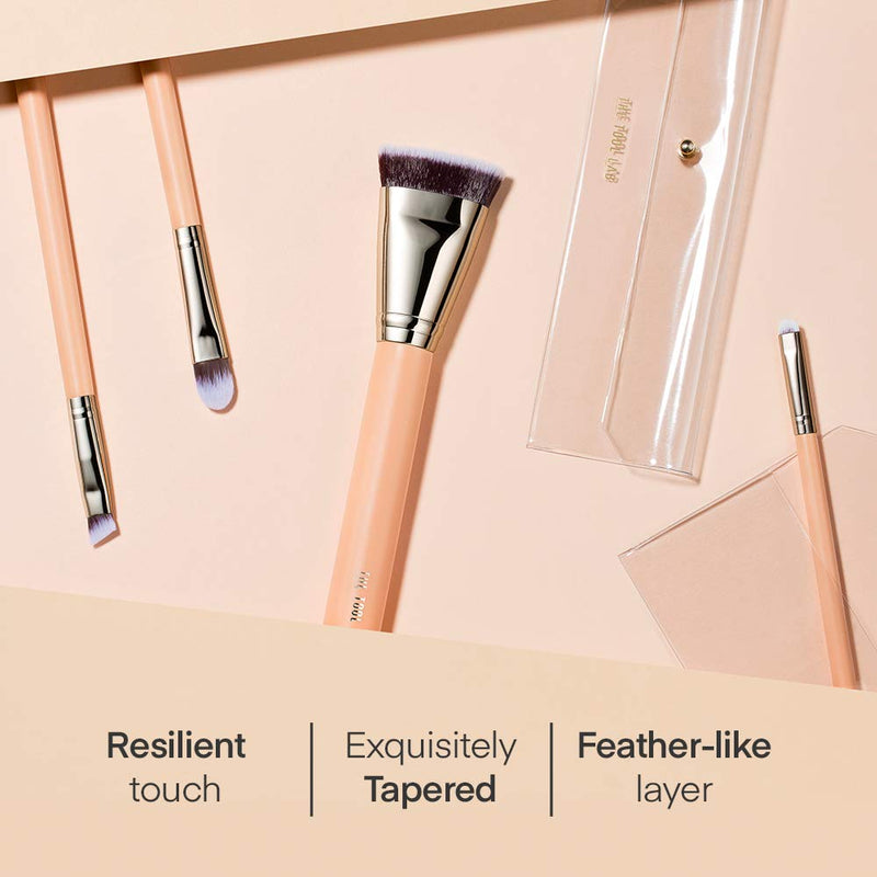 [Australia] - THE TOOL LAB 215 Finish Concealer Brush - Concealer Foundation Brush Corrector Makeup Brush -Premium Quality Synthetic Dense Bristles Cosmetic 