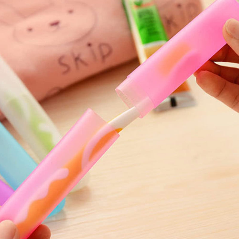 [Australia] - Hahhhha 7pcs Travel Toothbrush Case & 5pcs Toothbrush Head Cover, Portable Toothbrush Cover Case Set Toothbrushes Holder for Travel Home Office Camping School(Colorful) Colorful 