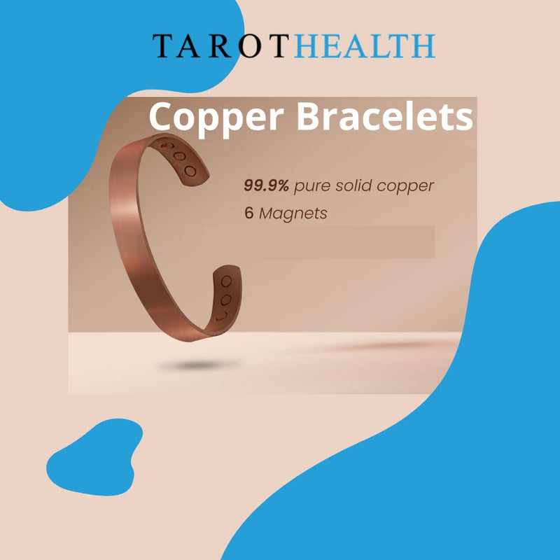 [Australia] - Copper Magnetic Bracelet in Gift Box for Men and Women - Experience The Difference with Pure Copper and 6 Magnets 1 Count (Pack of 1) Plain Copper 