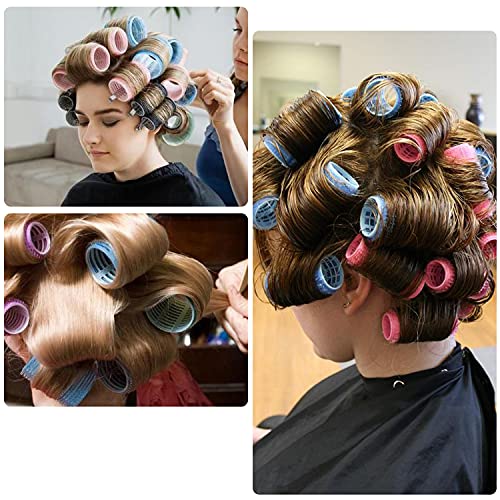 [Australia] - 36 Pcs Count Self Grip Hair Rollers Set Hair Rollers Clips Hair Curlers Tools for Men Kids Women(√ò20mm/30mm/40mm) 