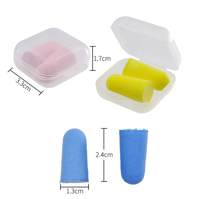 [Australia] - DBOO 5 Pairs Ear Plugs Soft Foam Ear Plugs for Sleeping Noise Cancelling Earplugs Best Used for Sleeping, Travel, Concerts, Studying, Work, Loud Noise 