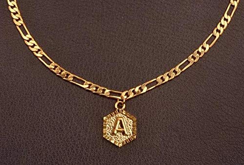 [Australia] - Long tiantian Initial Anklet for Women Cuban Ankle Bracelet with Letter Gold Alphabet Initial Anklet for Girls 1A 