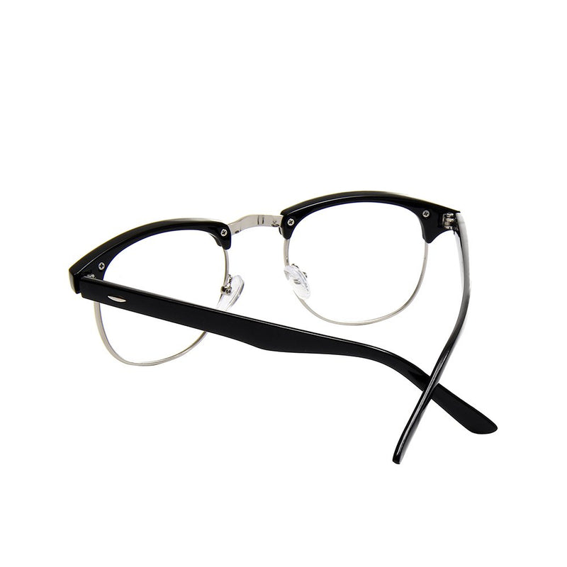[Australia] - Shiratori New Vintage Fashion Half Frame Semi-Rimless Clear Lens Glasses 4-pack 