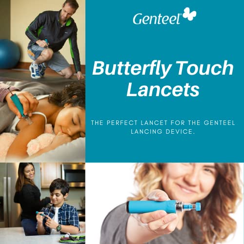 [Australia] - Genteel | Butterfly Touch Lancets | Polished | Smooth & Pain Free | Stainless Lancets (100 pcs) 100 
