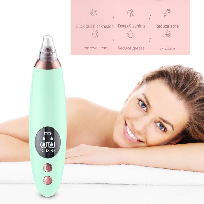 [Australia] - Yafei Pore Vacuum Blackhead Remover, Upgraded Strong Suction Rechargeable Remover Blackhead Removal Pimple Green 