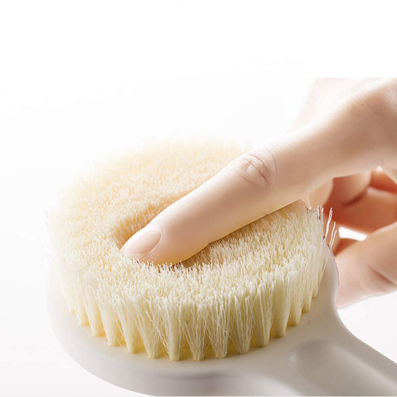 [Australia] - Ithyes Dry Brushing Body Brush Shower Bath Brush Long Handle Gentle Back Skin Scrubber Exfoliate Massage Improve Blood Circulation Cellulite Treatment 