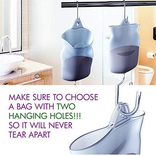 [Australia] - Silicone Enema Bag Kit | Non-Toxic, BPA- & Phthalates-Free | 2 Quart Bag | Extra Long Silicone Hose Assembly | 3 Tips/Nozzles | Stopcock Tap | Non-Return Valve | Stainless Steel Plastic Covered Hook 
