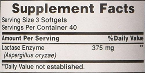 [Australia] - Puritans Pride Lactase Enzyme 125 Mg, 120 Count 