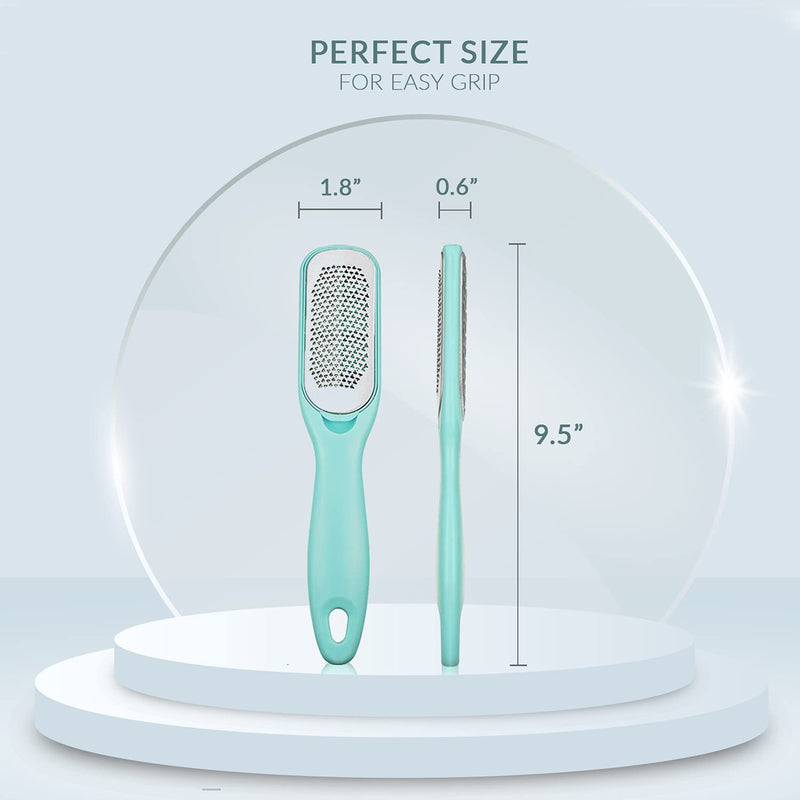 [Australia] - Callus Remover for Feet | Double-Sided Foot Scrub -Foot File -Dead Skin Remover -Foot Rasp for Exfoliation -Wet & Dry Feet Scrubber for Smoothing & Softening Feet -Pedicure Tool for Foot Care 