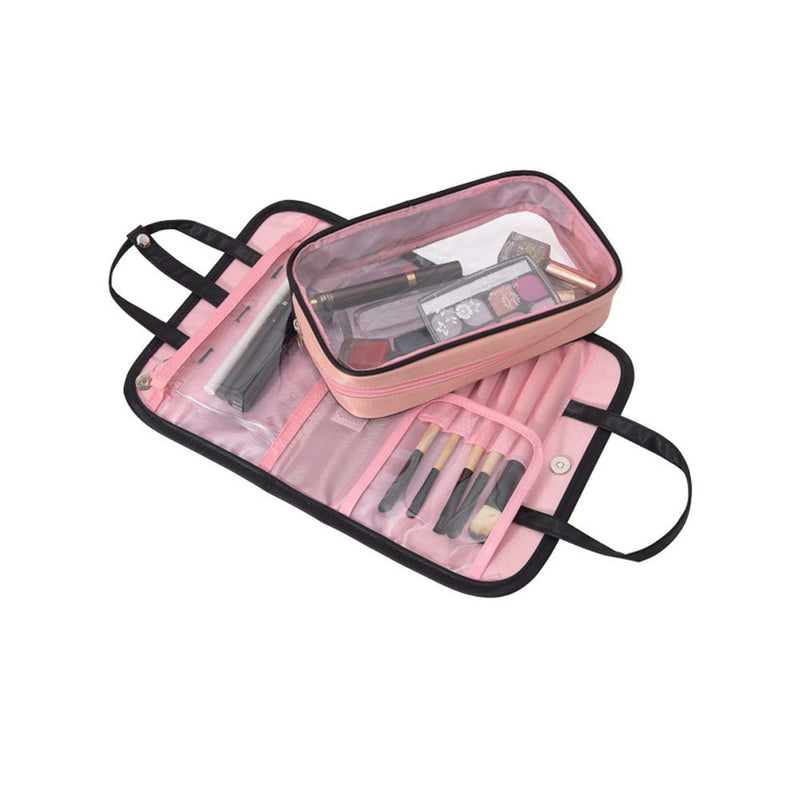 [Australia] - Hooshion 2 in 1 Cosmetic Organizer Pouch Bag Toiletry Bag,Waterproof Clear Makeup Case Transparent Makeup Bag Carrying Case Travel Bag 