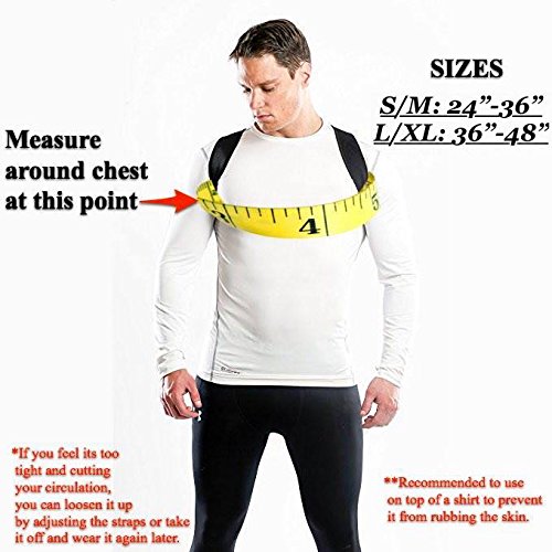 [Australia] - Agon® Posture Corrector Clavicle Brace Support Strap, Posture Brace Medical Device to Improve Bad Posture, Thoracic Kyphosis, Shoulder Alignment Upper Back Pain Relief for Men and Women S/M 