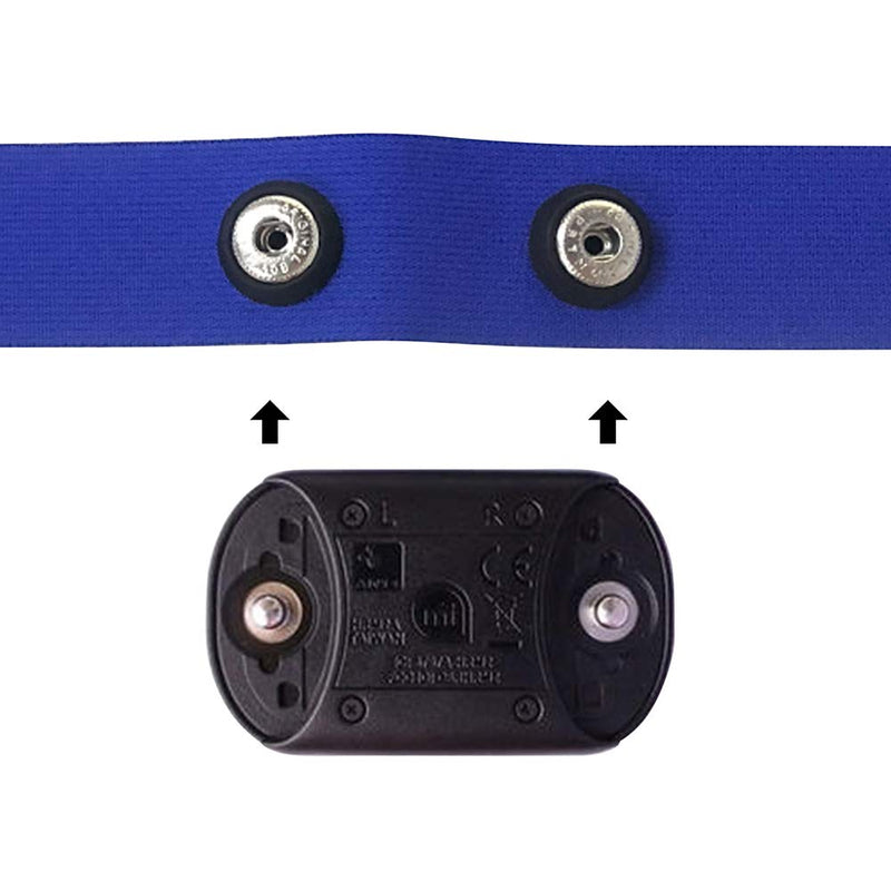[Australia] - TAOPE Elastic Sport Heart Rate Monitor Adjustable Chest Mount Belt Strap Bands Fitness Equipment Garmin Wahoo Polar Navy Blue Strap 