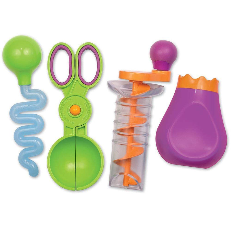 [Australia] - Learning Resources Sand & Water Fine Motor Set - 4 Pieces, Ages 3+ Toddler Learning Toys, Educational Toys for Toddlers, Fine Motor Tool Set, Sensory Toy, Sand Table Toys Sand & Water Set 