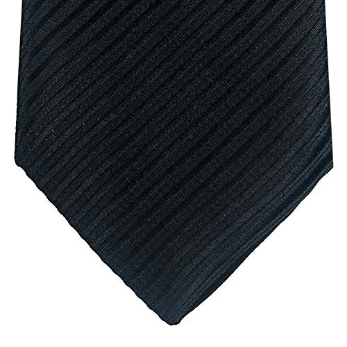 [Australia] - Retreez Woven Boy's Tie with Stripe Textured - 8-10 years 8 - 10 years Black 