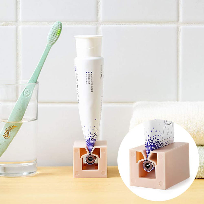 [Australia] - Wudong 4 Pcs Rolling Tube Toothpaste Squeezer, Toothpaste Dispenser Toothpaste Seat Holder Tube Squeezer for Toothpaste Mustard Ketchup Cosmetic Oil Cream 