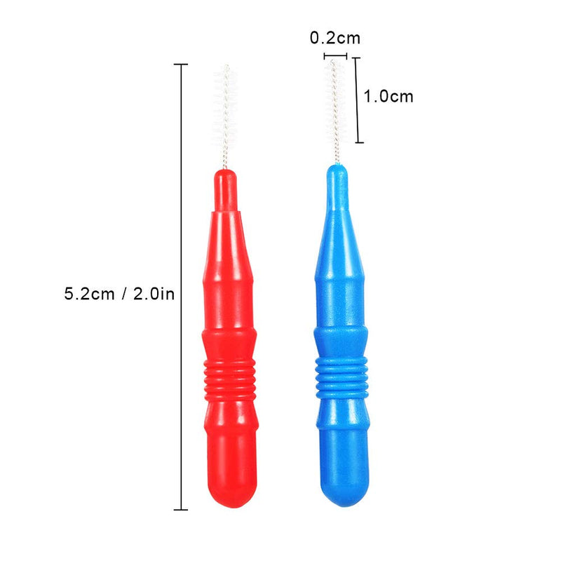 [Australia] - Interdental Brushes 50PCS Toothpick 2.5mm,3mm Tooth Cleaner Tooth Flossing Head Soft-Picks Healthy Dental Hygiene Brush Dental Pick for Daily Healthy Teeth and Gums 