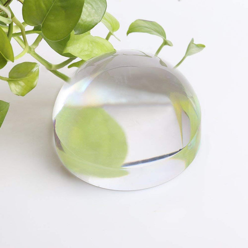 [Australia] - 4 Inch Acrylic Paperweight Reading Magnifying Glass/Dome Magnifier/Paperweight Optical Half Ball Lens (95mm) 95mm 