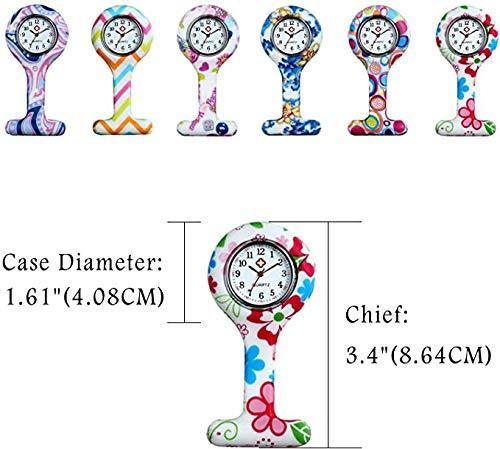 [Australia] - Nurses Fashion Coloured Patterned Silicon Rubber Fob Watches - Colourful Bubbles 
