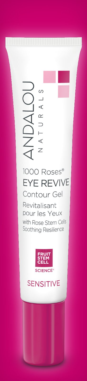 [Australia] - Andalou Naturals 1000 Roses Eye Revive Contour Gel, 0.6 oz, for Sensitive, Dry, Delicate or Easily Irritated Skin, Soothes & Calms 