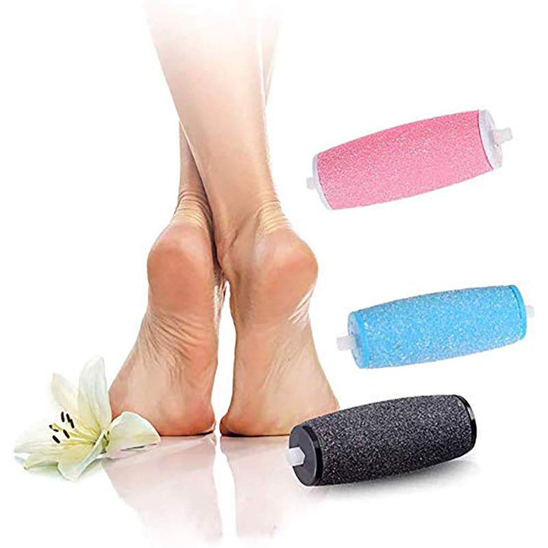 [Australia] - 5 Extra & 3 Regular & 2 Soft Coarse Refill Heads Replacement Rollers Compatible with Perfect Electronic Foot File with Diamond Crystals 